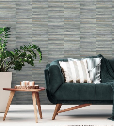 Papel pintado lascas de madera con inserciones en oro Jabarl 681861