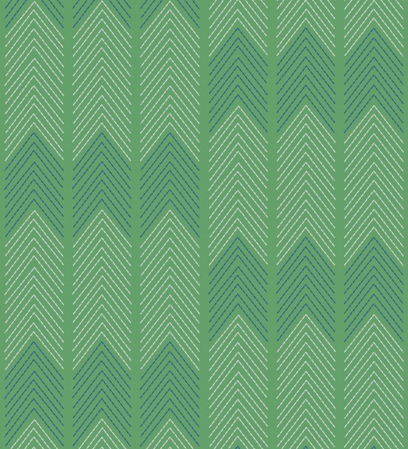 Papel pintado de espigas estilo étnico verde Amaru 682062