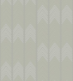 Papel pintado de espigas estilo étnico gris Amaru 682064