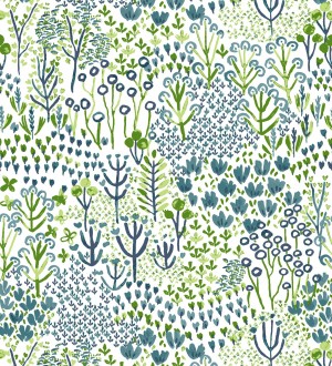 Papel pintado jardín botánico color intenso verde Amy Garden 682148