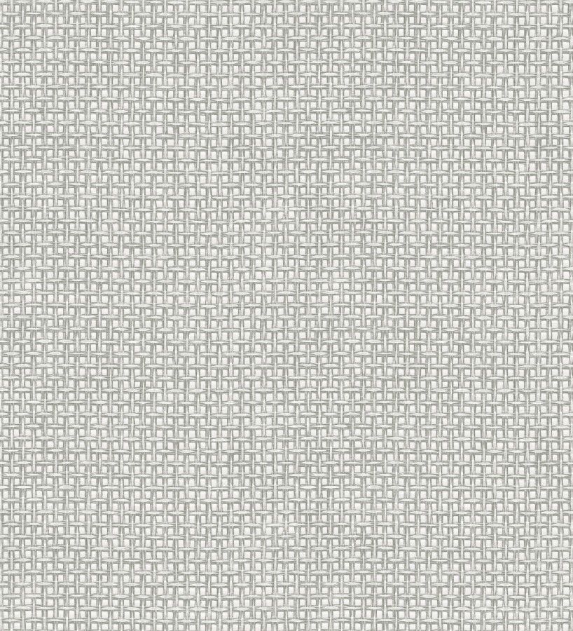 Papel pintado rafia imitación fibras de mimbre natural gris claro con textura Pita Fibers 682322