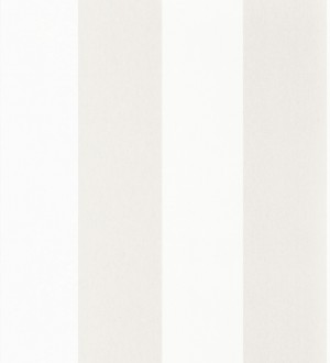 Papel pintado de rayas anchas beige y blanco Oxford Stripes 128397