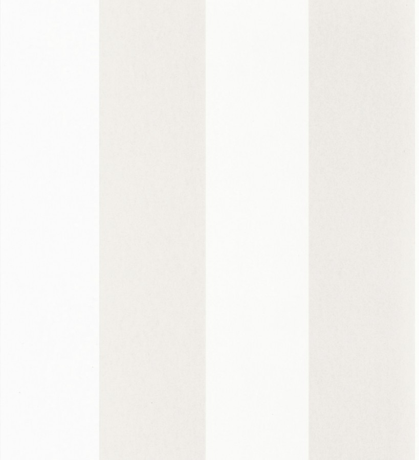 Papel pintado de rayas anchas beige y blanco Oxford Stripes 128397