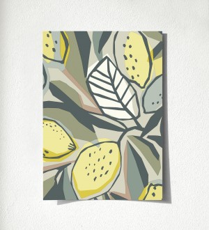 Muestra de papel pintado Ginger Lemons 682300 Ginger Lemons 500682300