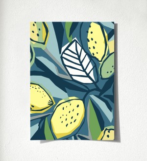 Muestra de papel pintado Ginger Lemons 682304 Ginger Lemons 500682304