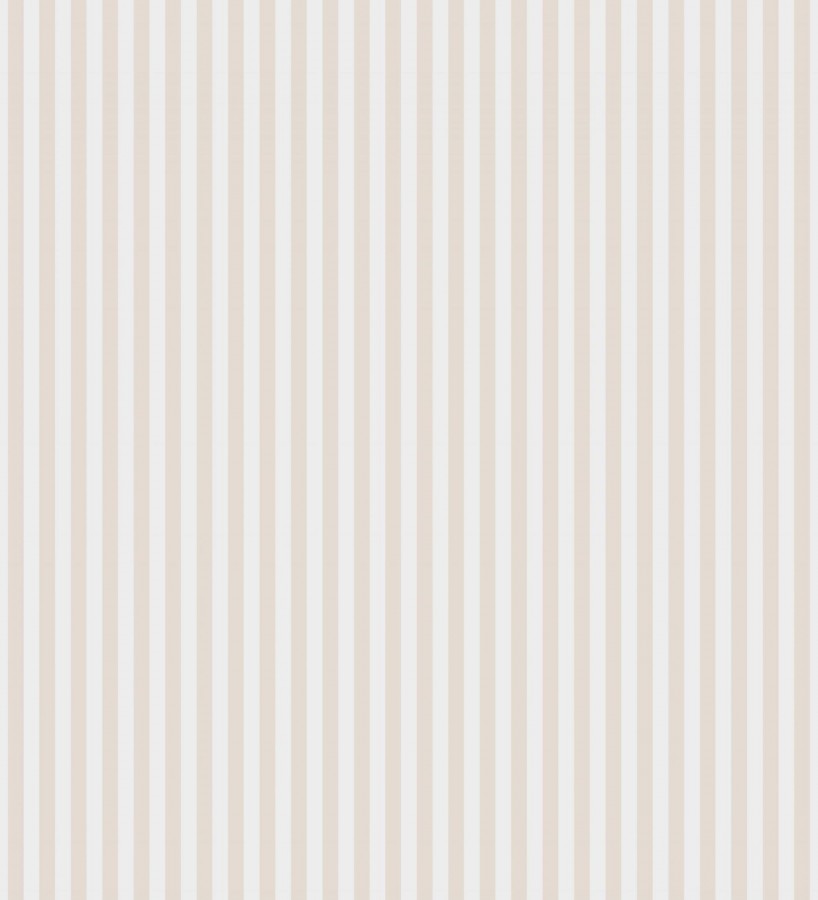 Papel pintado rayas infantiles bicolor beige claro y blanco Raya Teddy Sailors 232149