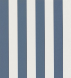 Papel pintado rayas clásicas dítono azul grisáceo claro y blanco Raya Orellana 231920