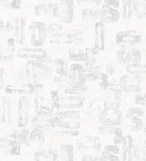 Papel pintado letras modernas Shabby Chic fondo rosa claro Impact 342396