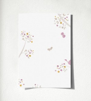 Muestra de papel pintado Watercolor Birds 232137 Watercolor Birds 500232137