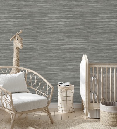 Papel pintado con textura de fibras de cáñamo fondo gris oscuro Sisay Texture 681835