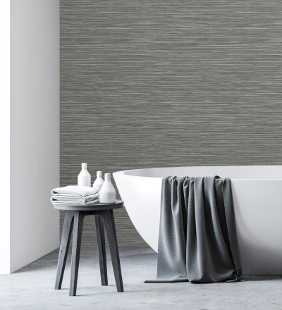 Papel pintado con textura de fibras de cáñamo fondo gris oscuro Sisay Texture 681835