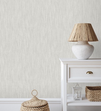 Papel pintado liso con textura textil Lenon Hall 680588