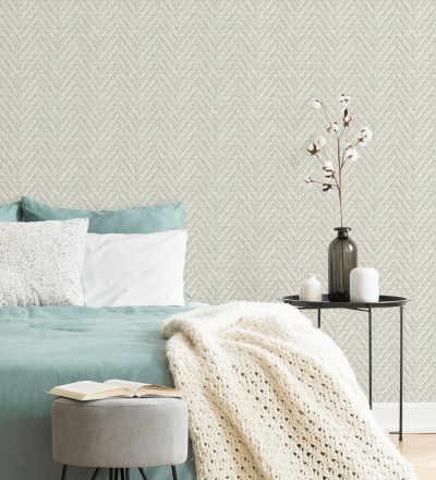 Papel pintado de espigas efecto fibra vegetal con textura Mumbai 679665