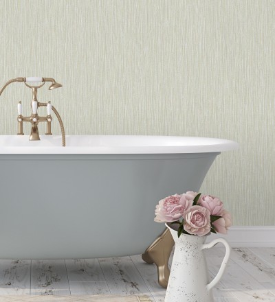Papel pintado rayado con textura estilo tonos beige Belize 679540