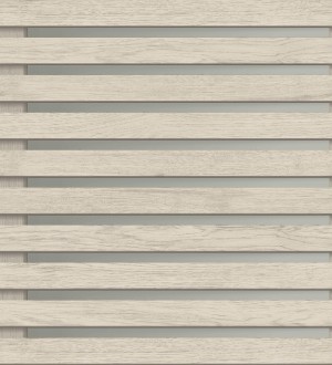 Papel pintado listones de madera natural en paneles fondo claro Thabo 681959