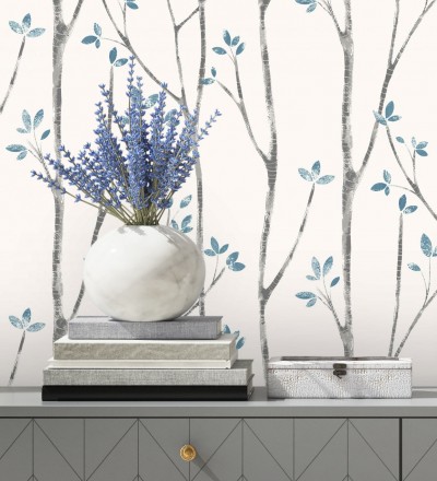 Papel pintado de ramas de árboles nórdicos Benson Forest 680946
