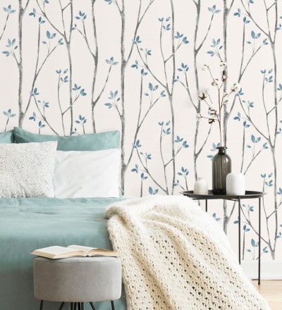 Papel pintado de ramas de árboles nórdicos Benson Forest 680946