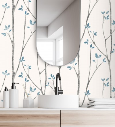 Papel pintado de ramas de árboles nórdicos Benson Forest 680946