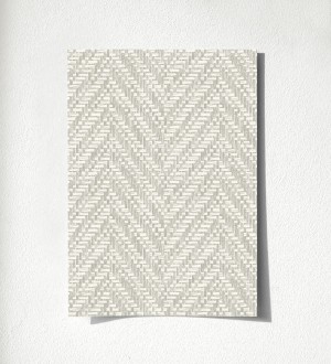 Papel pintado de espigas efecto fibra vegetal con textura Mumbai 679665