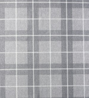 Papel pintado de cuadros escoceses efecto tela tartán color gris Norris 682531