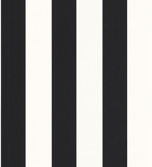 Papel pintado rayas negro y blanco con textura rugosa Amelia Stripes 682593