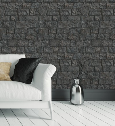 Papel pintado muro de ladrillos en piedra natural con textura Zion Fortress 682655