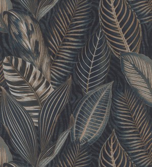 Papel pintado de hojas tropicales estilo africano Inaya 682702