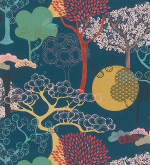 Papel pintado de diseño de árboles con estilo japonés Naoki Mori 682722