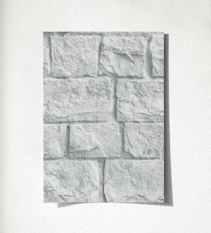 Papel pintado muro de ladrillos en piedra natural con textura Zion Fortress 500682656