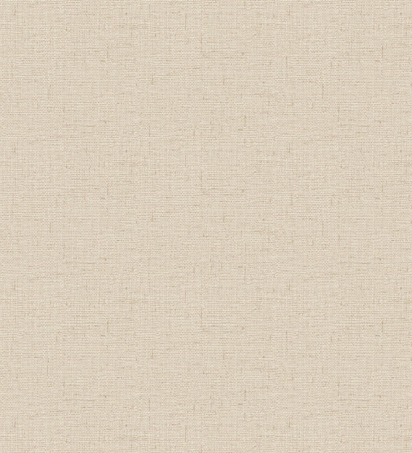 Papel pintado imitando al tejido de lino beige claro texturizado Denise Textile 682827