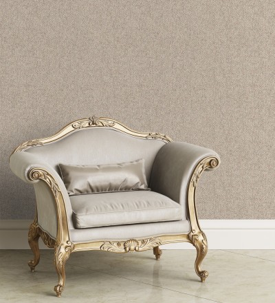 Papel pintado imitación tela con relieves y efectos metalizados Milano Legacy Textile 682867
