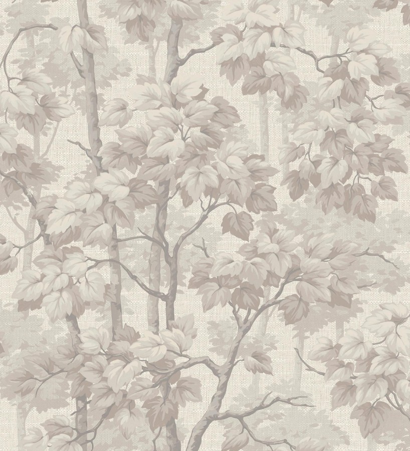 Papel pintado bosque de árboles y hojas en relieve textil Sylvan Splendor 682870
