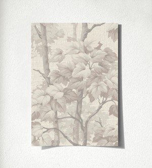 Papel pintado bosque de árboles y hojas en relieve textil Sylvan Splendor 500682870