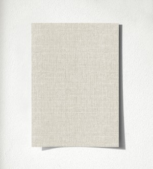 Papel pintado efecto textil con textura alto relieve color blanco roto perlado Fabrizio Textile 500682868