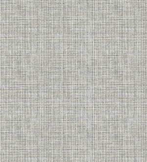 Papel pintado tejido de lino color tonos grises cálido con textura London Textile 682505
