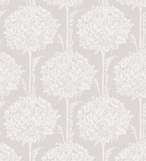 Papel pintado de ramos de flores de diseño romántico fondo color malva claro Sarah Eden 682429