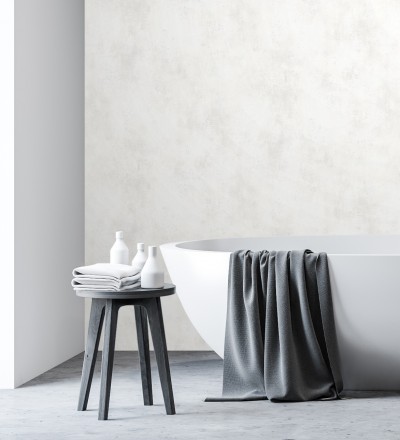 Papel pintado muro de cemento color blanco Berlin 128798