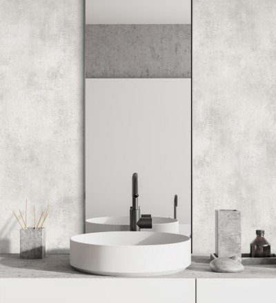 Papel pintado muro de cemento color gris Berlin 128799