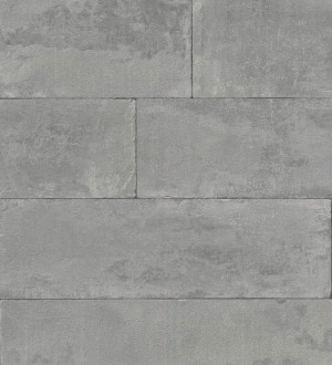 Papel pintado muro de piedra lisa gris Myrtos 127680