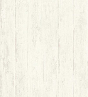 Papel pintado listones de madera blanco roto y beige claro Tripoli Wood 127727