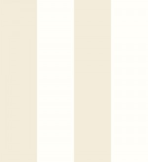 Papel pintado infantil vinílico de rayas anchas beige y blancas Raya Silky Vinyl 680246