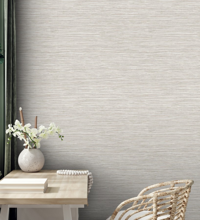 Papel pintado con textura de fibras de cáñamo fondo beige tostado  Sisay Texture 681831
