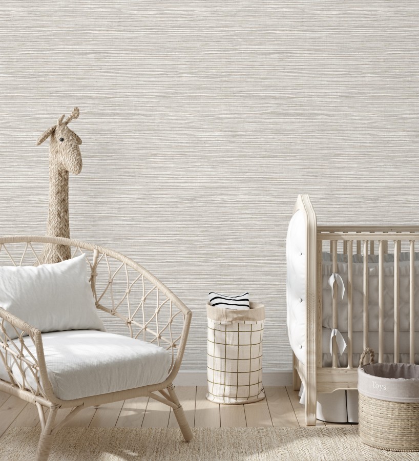 Papel pintado con textura de fibras de cáñamo fondo beige tostado  Sisay Texture 681831