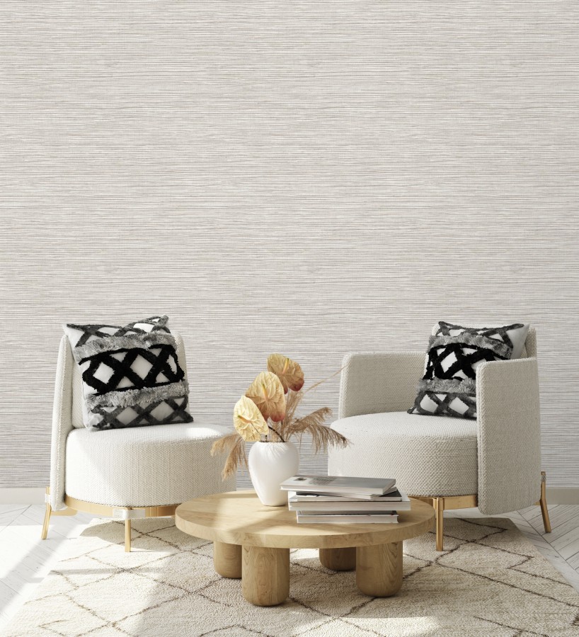 Papel pintado con textura de fibras de cáñamo fondo beige tostado  Sisay Texture 681831