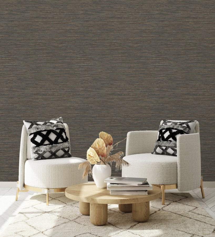 Papel pintado con textura de fibras de cáñamo fondo marrón oscuro  Sisay Texture 681833