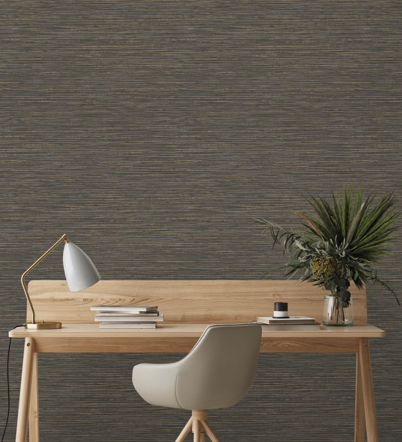 Papel pintado con textura de fibras de cáñamo fondo marrón oscuro  Sisay Texture 681833