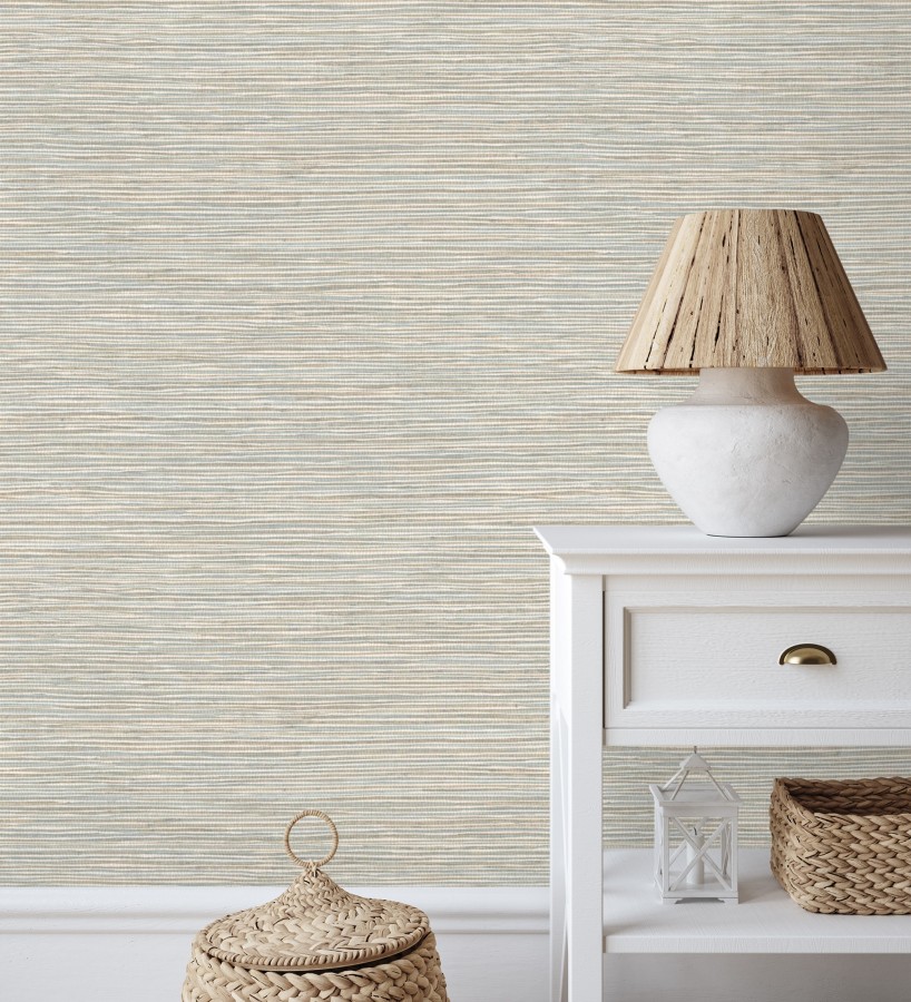 Papel pintado con textura de fibras de cáñamo fondo verde agua claro  Sisay Texture 681836