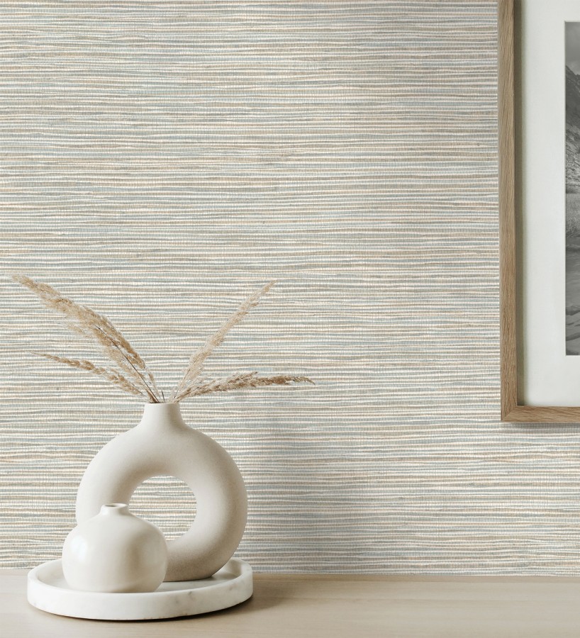 Papel pintado con textura de fibras de cáñamo fondo verde agua claro  Sisay Texture 681836