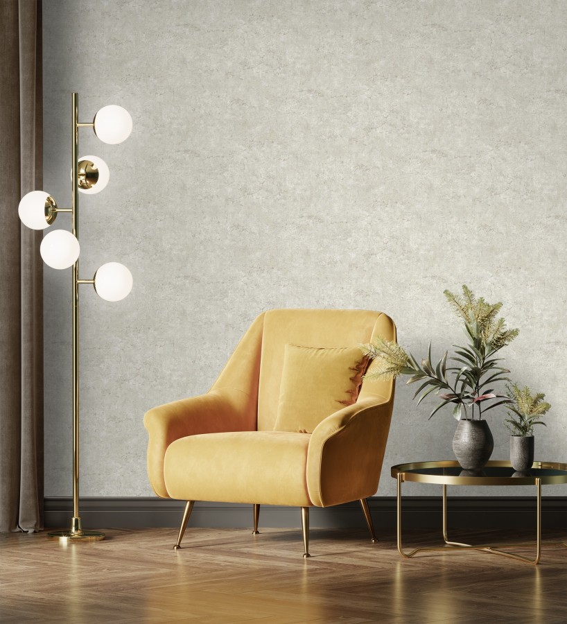 Papel pintado efecto pared de piedra natural blanco hueso  Oni Stone 681867