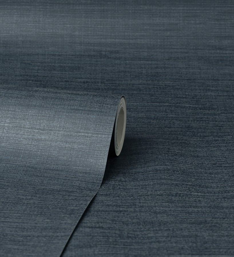 Papel pintado liso de fibras vegetales en tonos azules efecto nacarado  Nora Texture 681991